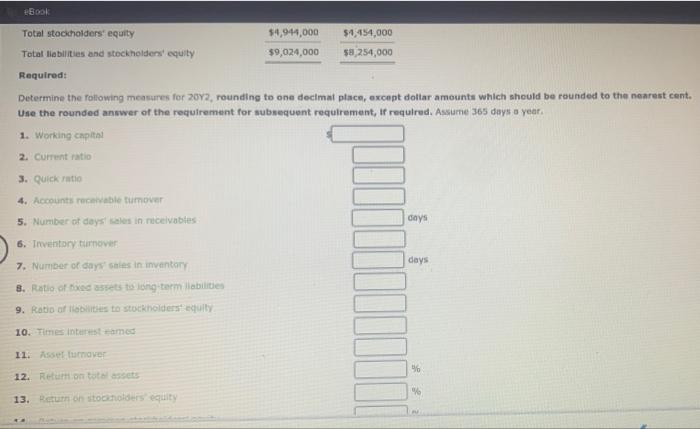 Measures Of Liquidity Solvency And Proty The Comparative Financial Statements Of Marshall Inc Are As Foliows The Mark 4