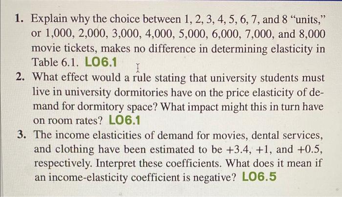 1 Explain Why The Choice Between 1 2 3 4 5 6 7 And 8 Units Or 1 000 2 000 3 000 4 000 5 000 6 000 7 000 1
