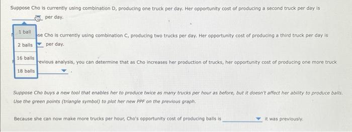 5 Opportunity Cost And Production Possibilities Cho Is A Skilled Toy Maker Who Is Able To Produce Both Trucks And Balls 3