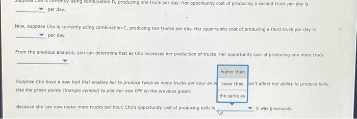 5 Opportunity Cost And Production Possibilities Cho Is A Skilled Toy Maker Who Is Able To Produce Both Trucks And Balls 6