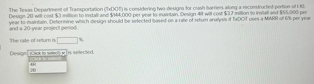 The Texas Department Of Transportation Txdot Is Considering Two Designs For Crash Barriers Along A Reconstructed Porti 1