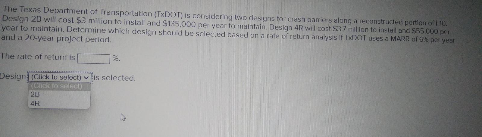 The Texas Department Of Transportation Txdot Is Considering Two Designs For Crash Barriers Along A Reconstructed Porti 1