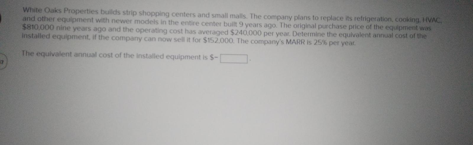 White Oaks Properties Builds Strip Shopping Centers And Small Malls The Company Plans To Replace Its Refrigeration Coo 1