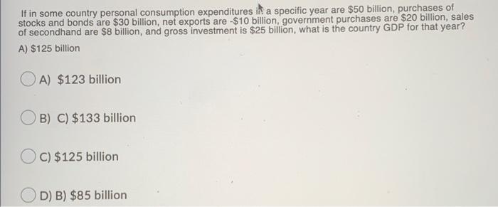 The Expenditure Demand Approach To Measuring Gdp A Uses Of The Factor Payments Made By Household To Government B U 2