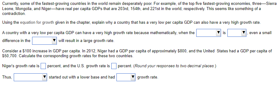 Currently Some Of The Fastest Growing Countries In The World Remain Desperately Poor For Example Of The Top Five Fast 1