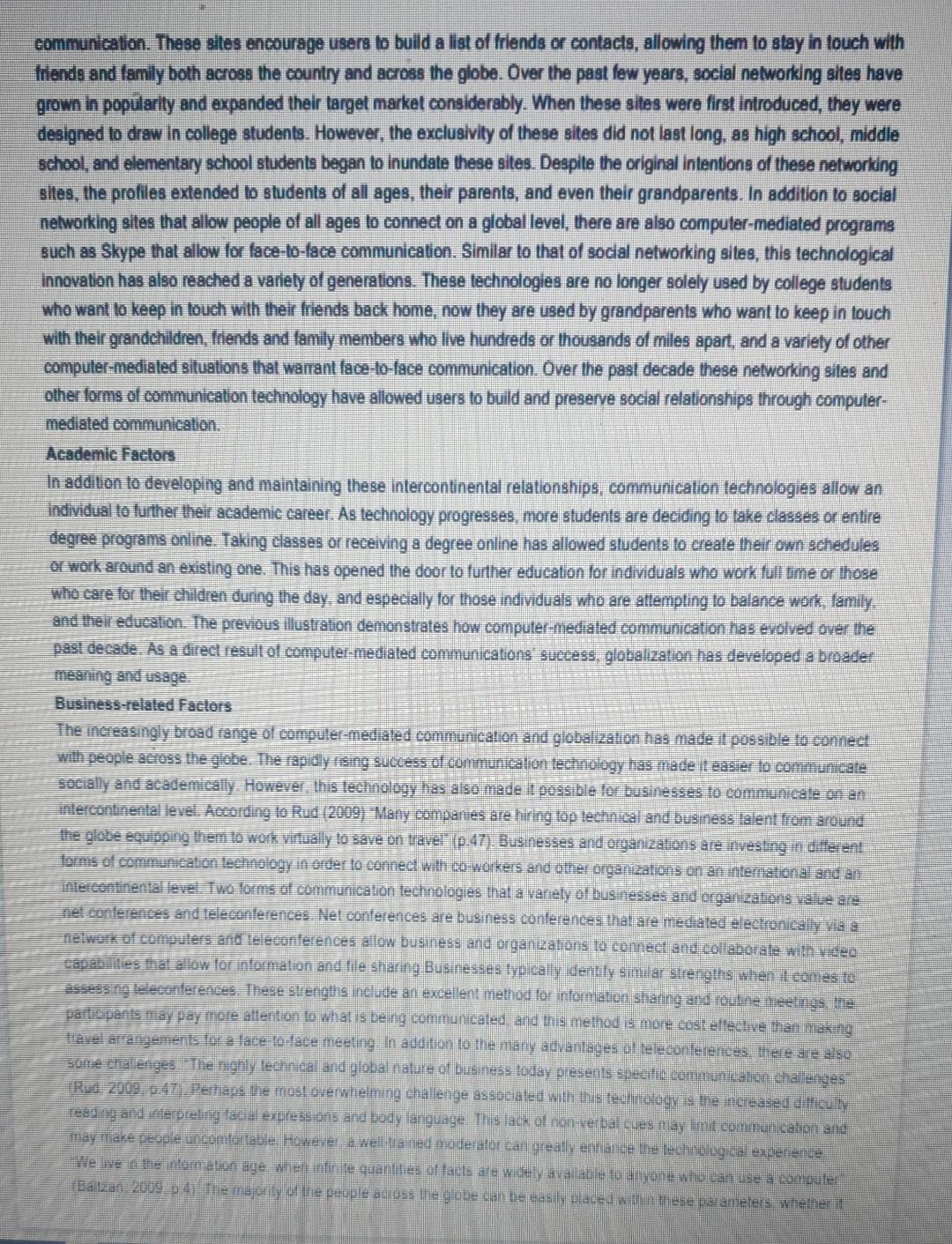Section A 100 Marke Computer Mediated Communication And Globalization Considering Social Academic And Business Fact 2