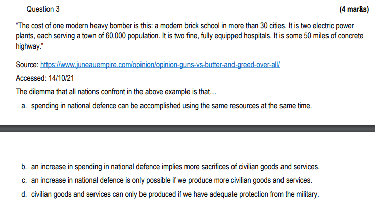 Question 3 4 Marks The Cost Of One Modern Heavy Bomber Is This A Modern Brick School In More Than 30 Cities It Is T 1