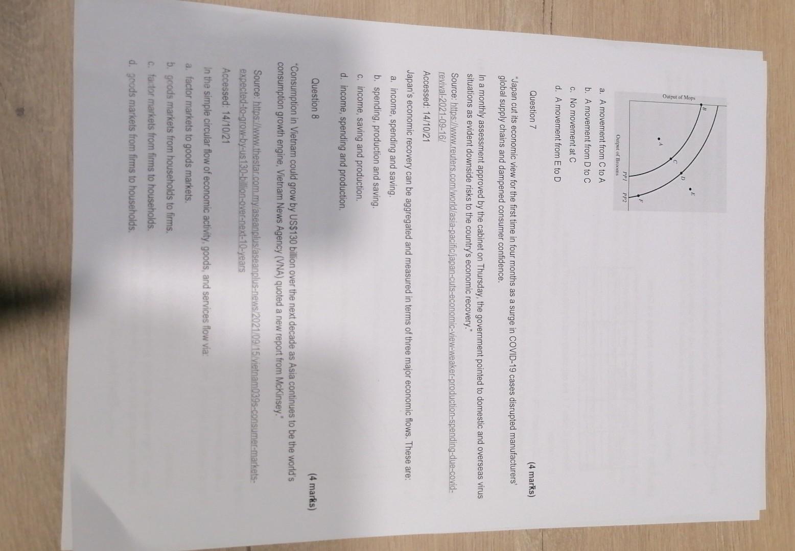 Section A Answer All The Questions In This Section Answer The Following Questions And Where Applicable Make Use Of Th 3