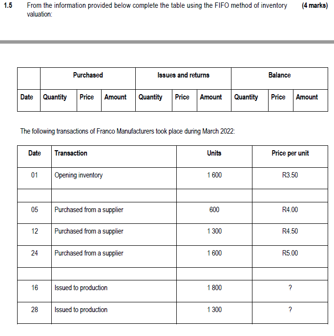 1 3 1 4 Use The Information Provided Below To Calculate Samantha S Remuneration For 17 March 2022 Information 4 Marks 2