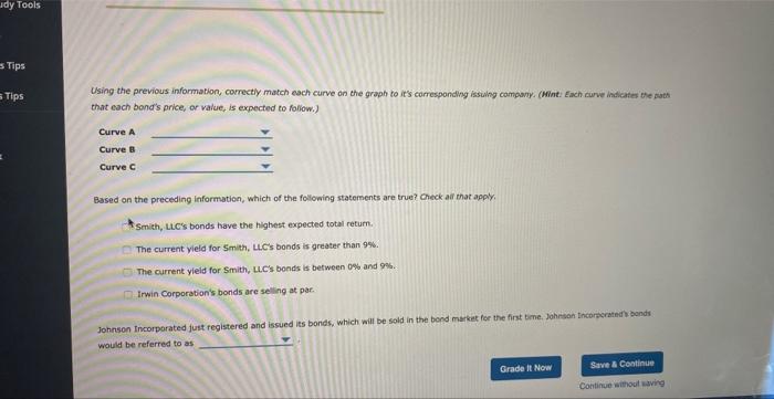Nd Study Tools Tions Ccess Tips Access Tips Back Ch 07 Assignment Bonds And Their Valuation 6 Bond Yields And Prices O 2