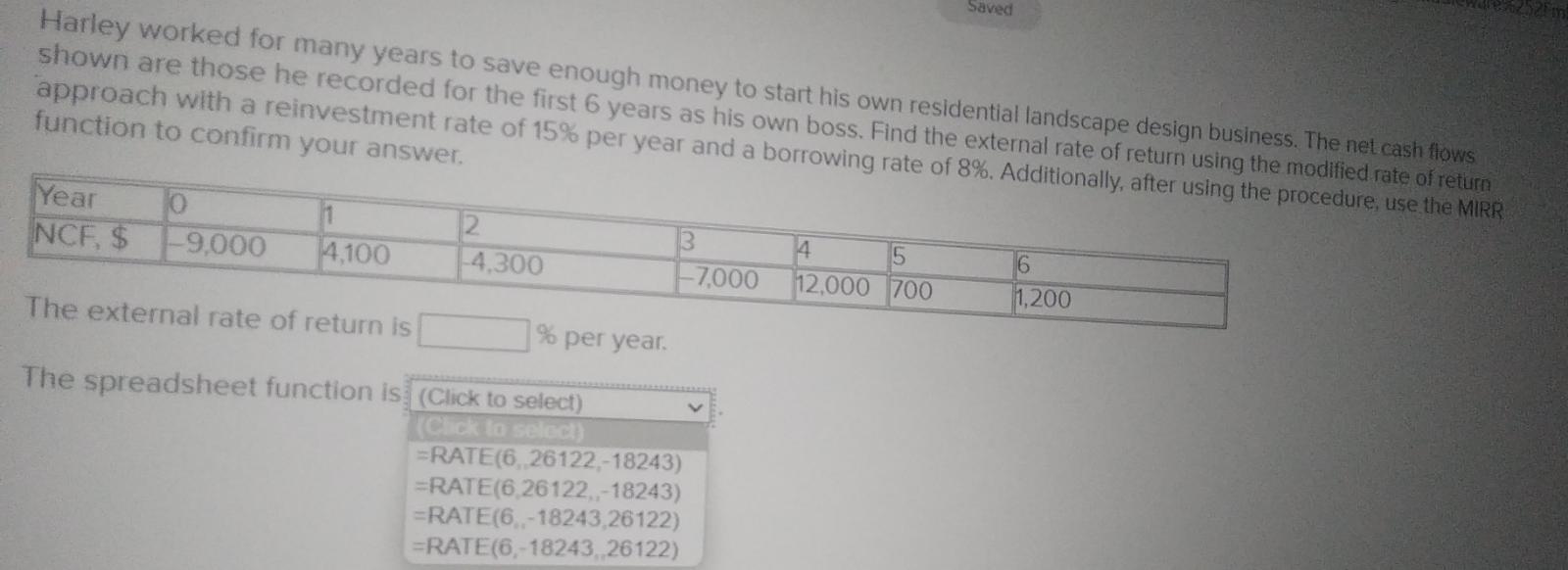 Harley Worked For Many Years To Save Enough Money To Start His Own Residential Landscape Design Business The Net Cash F 1