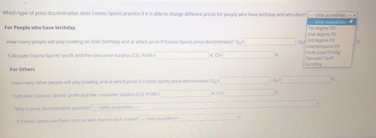 15p Cosmo Sports Faces Two Different Inverse Demand Curves D1 For People Who Have Birthday When Coming To Play Bowling 3