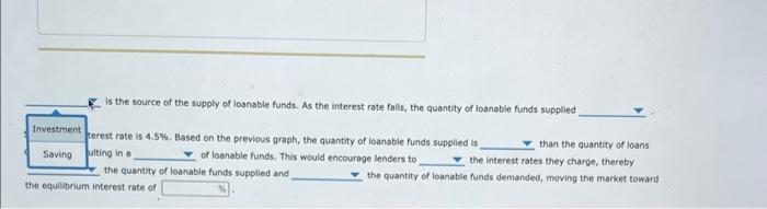 4 Supply And Demand For Loanable Funds 1 The Following Graph Shows The Market For Loanable Funds In A Closed Economy 2