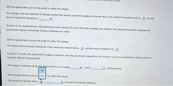 5 The Market For Loanable Funds And Government Policy 1 The Following Graph Shows The Market For Loanable Funds For Ea 8