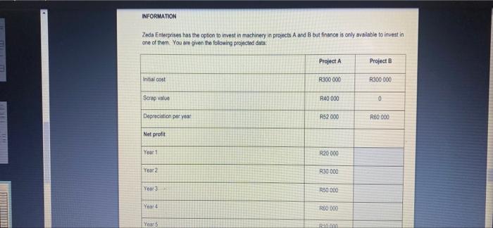 Question 5 Use The Information Provided To Answer The Questions 5 1 Use The Information Provided Below To Calculate The 2