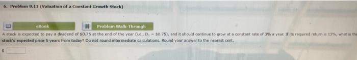 4 Problem 9 08 Preferred Stock Valuation 40 Ellook Earley Corporation Issued Perpetual Preferred Stock With An 11 An 3
