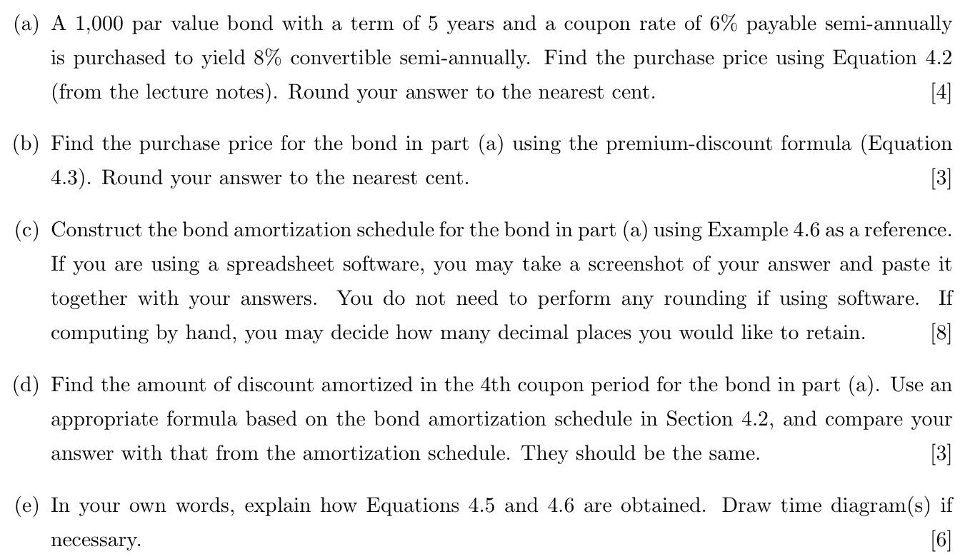 Please Answer All The Question Except Question A Question A 1