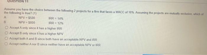 Question 4 Which Of The Following Is True About Dollar Returns Versus Percentage Returns Percentage Returns Are Preferr 5
