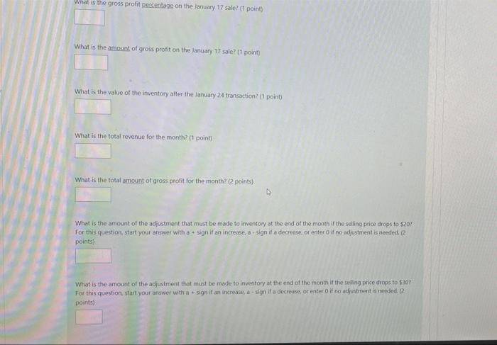 Burlington Wholesale Inc Had The Following Inventory Transactions For One Month The Company Uses A Perpetual System An 4