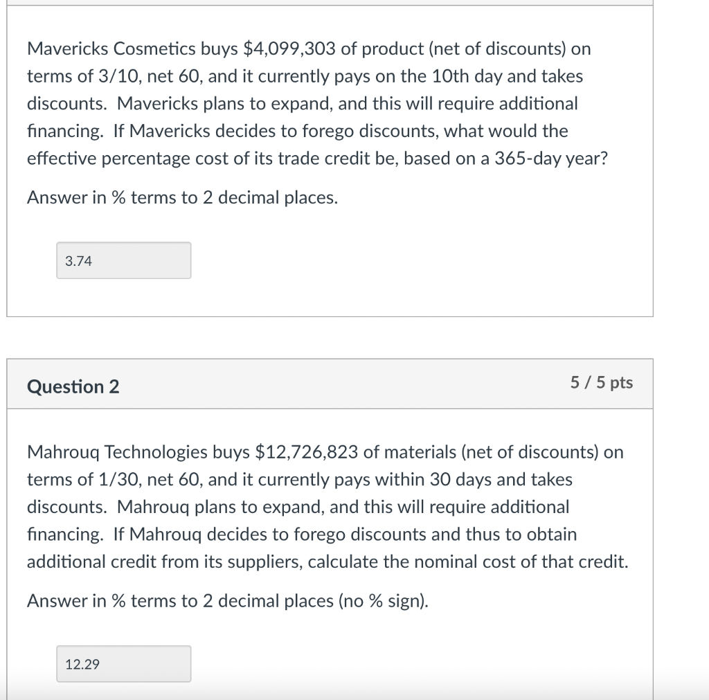 Mavericks Cosmetics Buys 4 099 303 Of Product Net Of Discounts On Terms Of 3 10 Net 60 And It Currently Pays On The 1