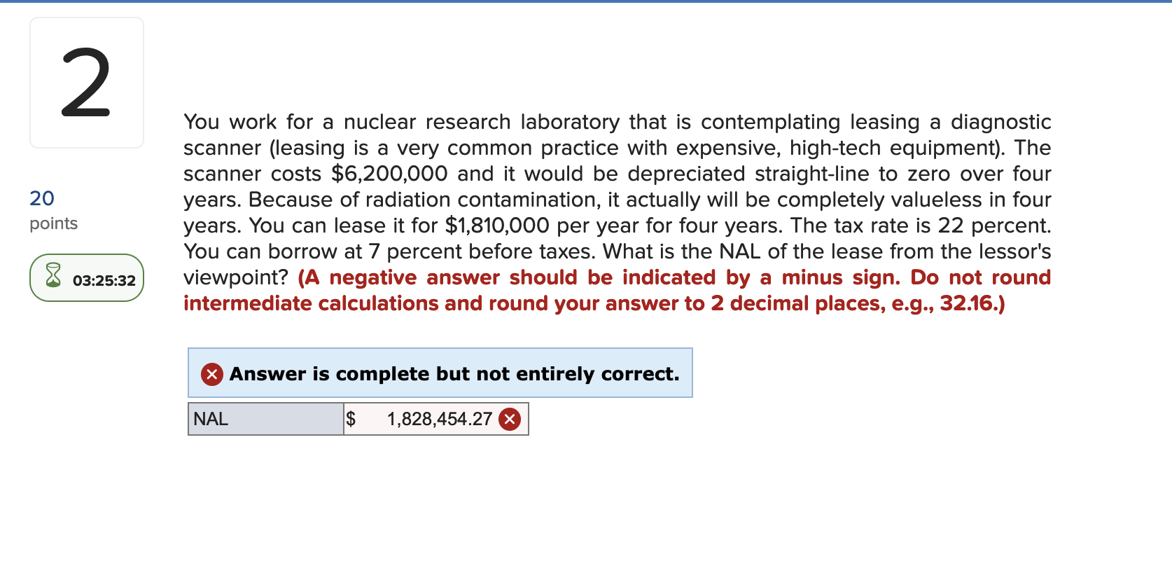 2 20 Points 03 25 32 You Work For A Nuclear Research Laboratory That Is Contemplating Leasing A Diagnostic Scanner Leas 1