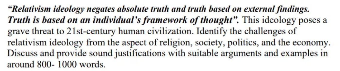 Relativism Ideology Negates Absolute Truth And Truth Based On External Findings Truth Is Based On An Individual S Fram 1