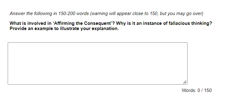 Answer The Following In 150 200 Words Warning Will Appear Close To 150 But You May Go Over What Is Involved In Affir 1