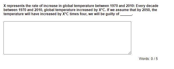 X Represents The Rate Of Increase In Global Temperature Between 1970 And 2010 Every Decade Between 1970 And 2010 Globa 1