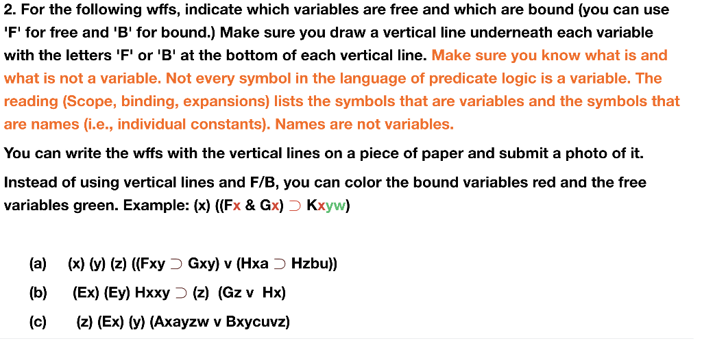 Subject Intro To Logic Please Help Asap This Reading Introduces You To Basic Ideas About The Quantifiers The Are Two 2