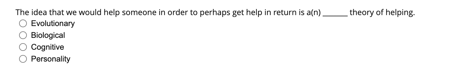 The Idea That We Would Help Someone In Order To Perhaps Get Help In Return Is A N Evolutionary Biological Cognitive Pe 1