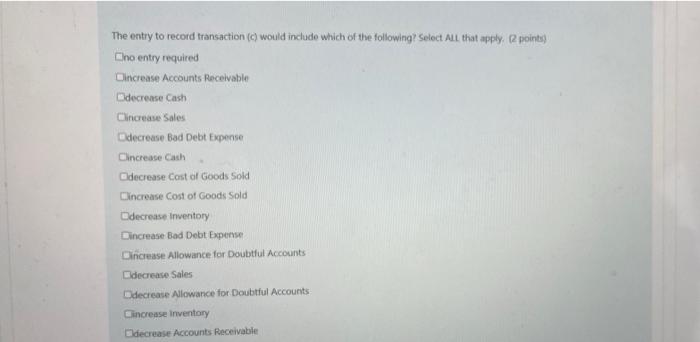 Wilson Corp Is A Wholesaler Of Imported Products The Company Had The Following Opening Balances At January 1 2020 521 2