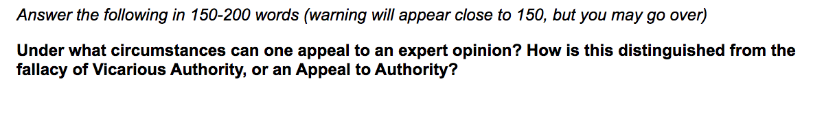 Answer The Following In 150 200 Words Warning Will Appear Close To 150 But You May Go Over Under What Circumstances C 1