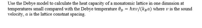 Advanced Solid State Physics The Attached Photo May Help You 1