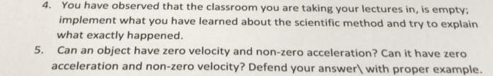 4 You Have Observed That The Classroom You Are Taking Your Lectures In Is Empty Implement What You Have Learned About 1
