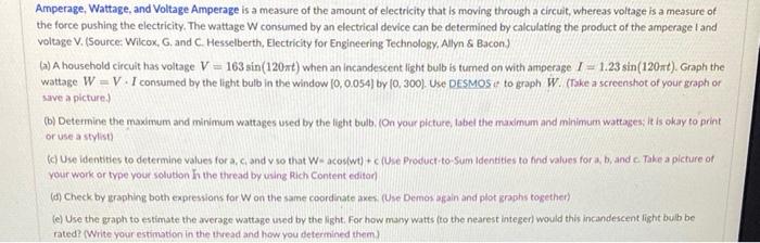 Amperage Wattage And Voltage Amperage Is A Measure Of The Amount Of Electricity That Is Moving Through A Circuit Wher 1