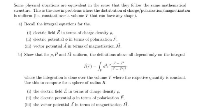 Some Physical Situations Are Equivalent In The Sense That They Follow The Same Mathematical Structure This Is The Case 1