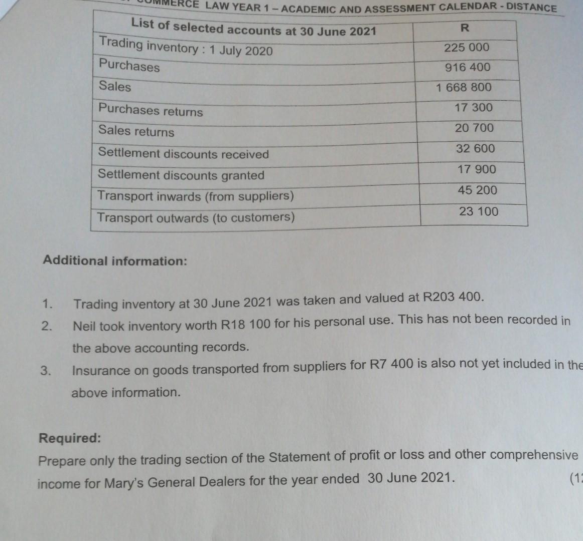 5 2 Mary Has A General Dealer Business And Uses The Periodic Inventory System To Keep Records Of Buying And Selling Good 2