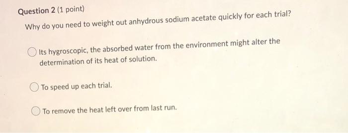 Question 1 1 Point What Is The Proper Personal Protective Equipment When Using Sodium Acetate Wear Appropriate Prot 5