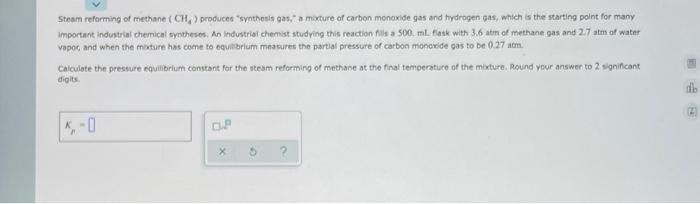 Steam Reforming Of Methane Ch Produces Synthesis Gas A Mixture Of Carbon Monoxide Gas And Hydrogen Gas Which Is T 1