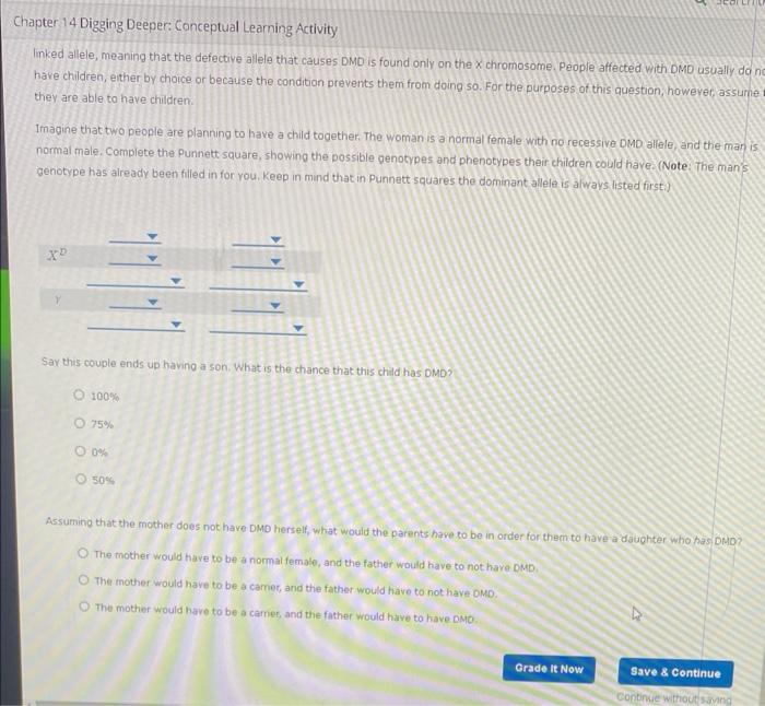 Chapter 14 Digging Deeper Conceptual Learning Activity Attempts 2 3 X Linked Traits Average 2 3 X Linked Traits Are Ca 2