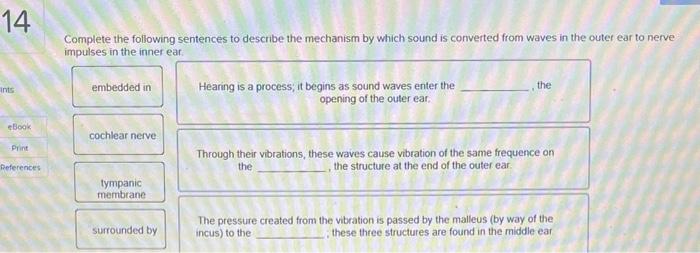 14 Ints Ebook Print References Complete The Following Sentences To Describe The Mechanism By Which Sound Is Converted F 1