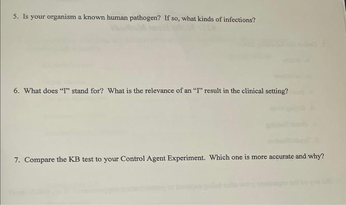 11 If You Got Some Unexpected Results From Your Control Agent Experiment What Could Be The Reasons Discuss Thoroughly 2