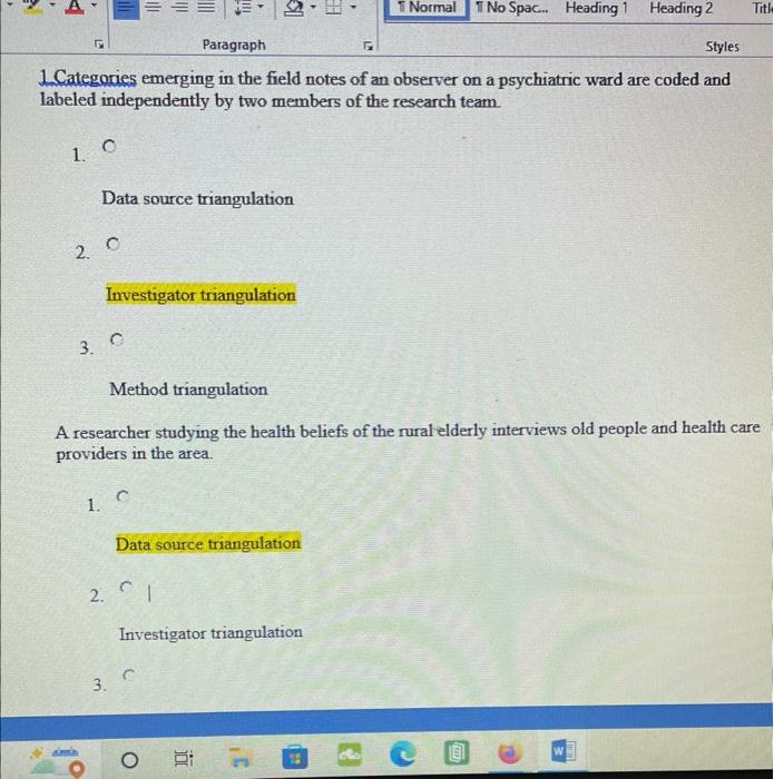 1 0 Paragraph Styles 1 Categories Emerging In The Field Notes Of An Observer On A Psychiatric Ward Are Coded And Labeled 1