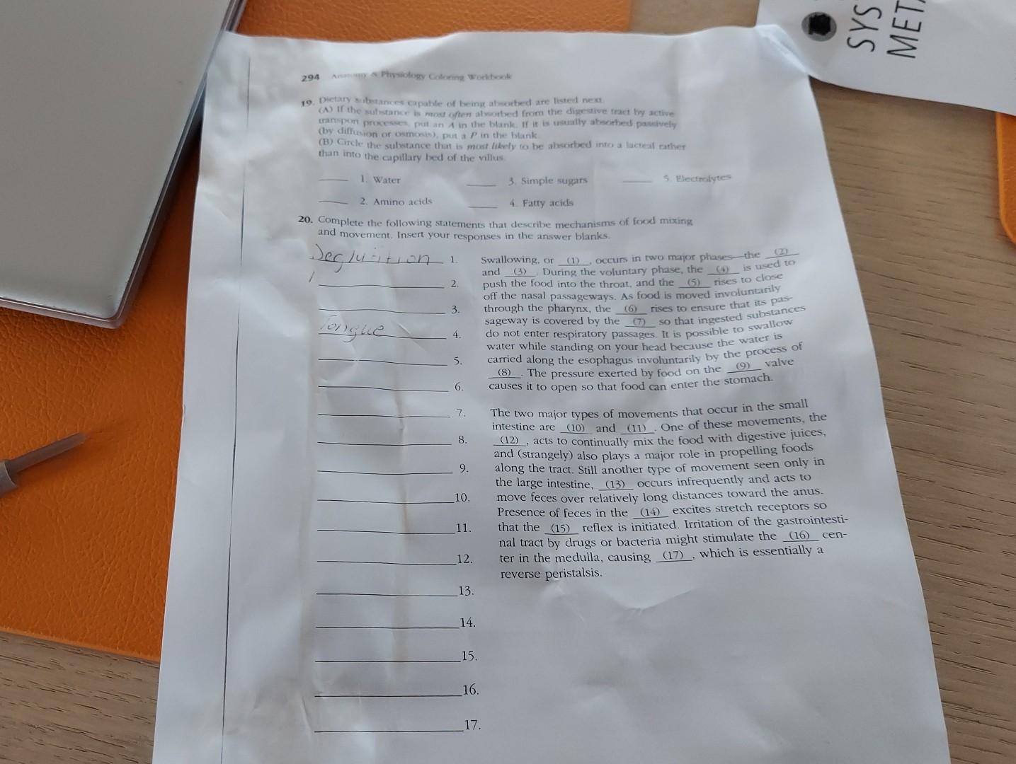 M 1 Complete The Following Statements By Inserting Your Answers In The Answer Blanks 2 1 3 4 5 6 7 2 The Dige 2