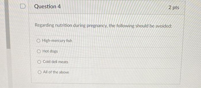 Question 3 True Or False Items Consumed As A Result Of Pica Cravings Do Not Interfere With The Absorption Of Nutrients 2