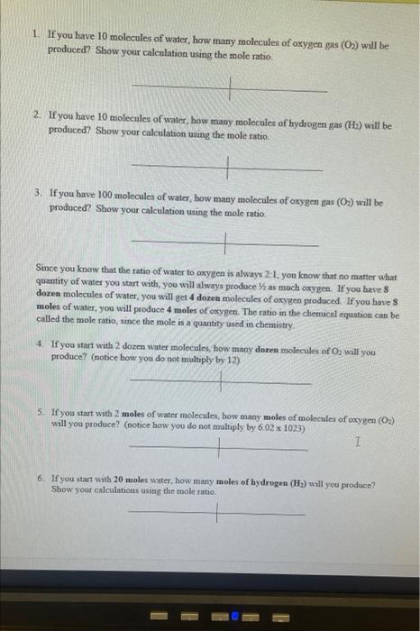 Obtain The Following Number Of Legos Atom Hydrogen Oxygen Water Can Decompose Into Hydrogen And Oxygen Gas The Followi 2
