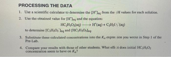 Acid Dissociation Constant Ka Acetic Acid Hc H O Is A Weak Acid That Dissociates According To His Equation Hcho Aq 4