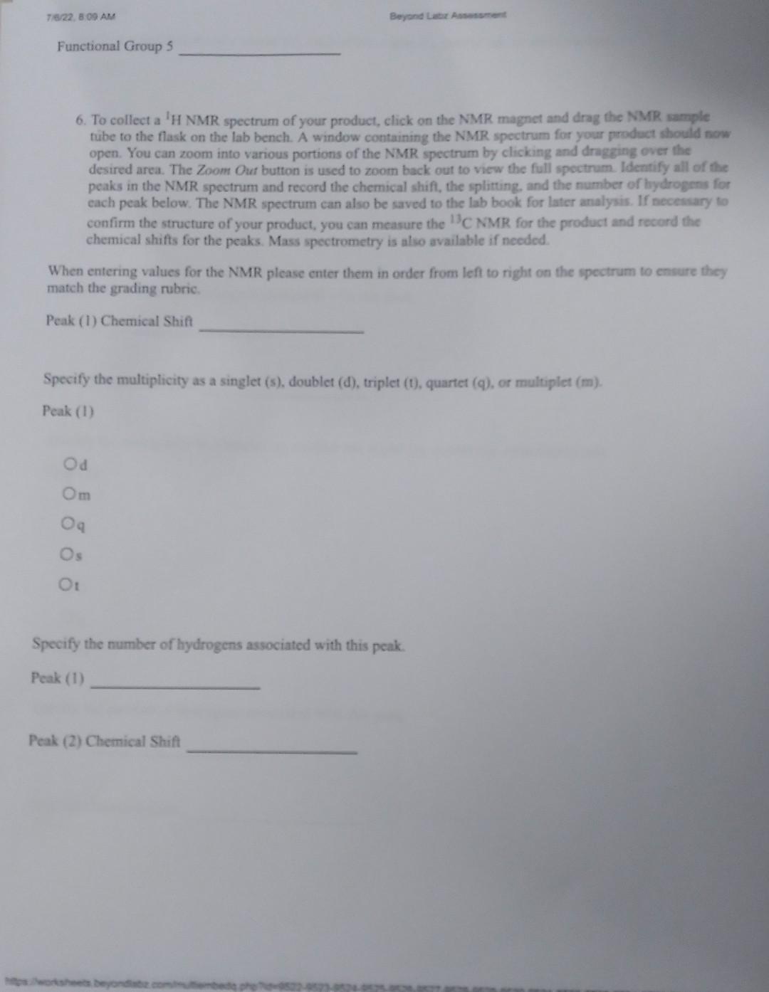 Ftir And Nmr Spectra After Completing A Reaction And Working Up The Products It Is Still Necessary To Confirm That The 2