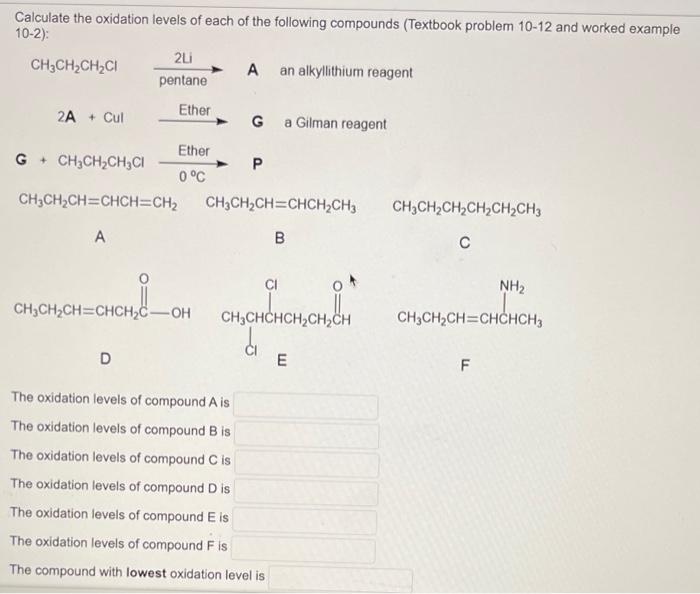 Question 7 When Chlorobutane Is Treated With Lithium Metal As Shown Below Step 1 An Alkyllithium Reagent A Is Produc 2