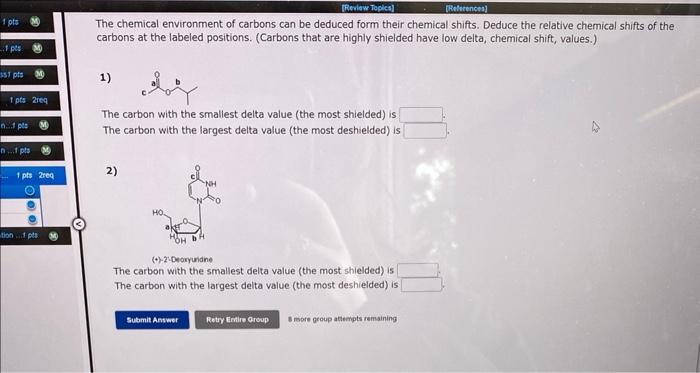 1 Pts M 1 Pts 351 Pts M 1 Pts 2req N 1 Pts M N 1 Pts M 1 Pts 2req Tion Pls Review Topics References The Chemical Env 1